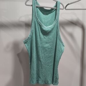 American Eagle Outfitters Aqua Tank Top